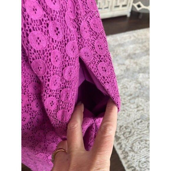 Mossimo Magenta Lace Dress (Sz S) - Picture 3 of 5